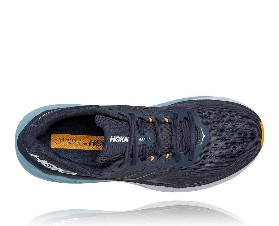 Tenis Corrida Hoka One One Masculino Azul Marinho - Arahi 5 - 083-ODNQUT